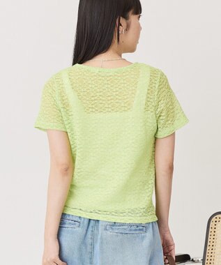 AMERICAN HOLIC 【選べるサイズ】レースプルオーバー Light Green