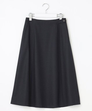 J.PRESS LADIES S アクアレジェンドウールジャージー スカート ネイビー系