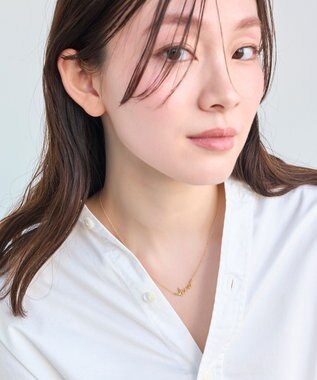 Phoebe ラッキーレターネックレス(ラブ) ゴールド