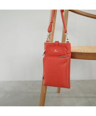 PELLE BORSA スリムポシェット Comfy 6701 レッド