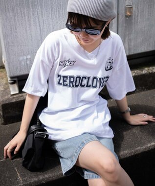 WEGO ZRCVゲームビッグTシャツ ホワイト