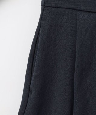 ANY KIDS レース襟付き長袖ワンピース ネイビー