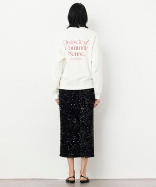 NAVE 【xNAVE】Six Sence Recordコラボ グラフィッククルースウェット アイボリー系