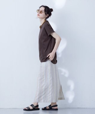 J.PRESS YORK STREET 【WOMEN】フレンチスリーブ プルオーバー ブラウン系