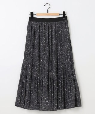 SHARE PARK LADIES レオパードプリーツスカート ライトグレー系5