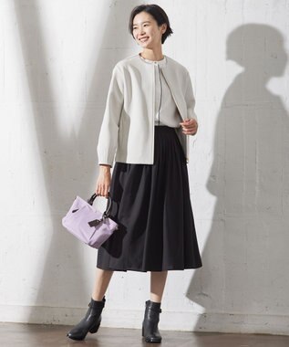 J.PRESS LADIES ジョーゼット カットソー ホワイト系