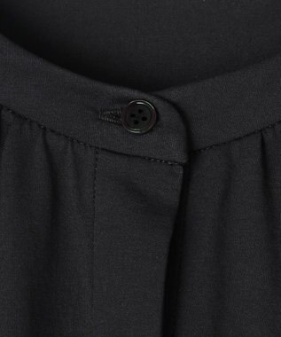 #Newans 【乾燥機可能/接触冷感】ヨークギャザーロングワンピース ブラック