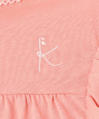 組曲 KIDS 【110-140㎝】フリフリフリル チュニック アプリコット系