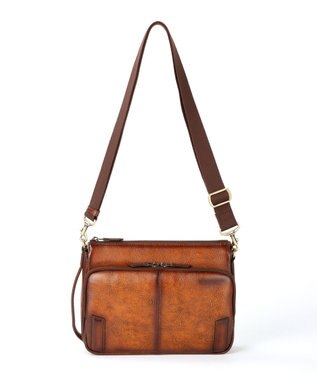 ACE BAGS & LUGGAGE LO HOMME PRESSE アルカイック 本革 日本製 ショルダーバッグ 横型 71881 ロ・オム・プレッセ ブラウン