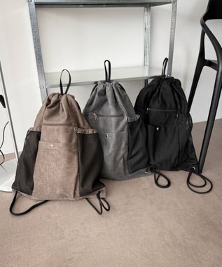 WEGO サイドメッシュポケットナップサック スミクロ