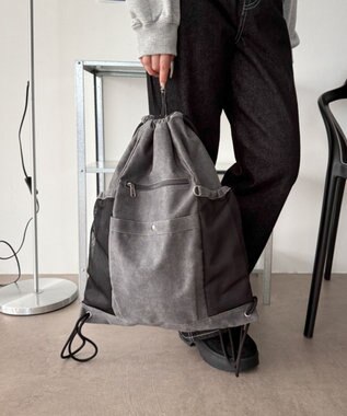 WEGO サイドメッシュポケットナップサック スミクロ