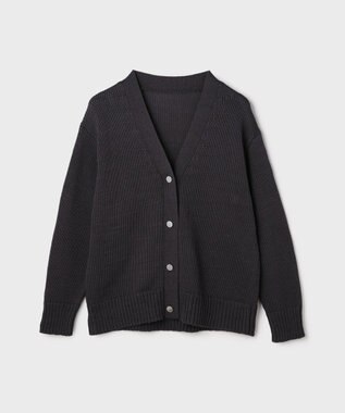 GRACE CONTINENTAL リリヤーンニットカーディガン チャコール