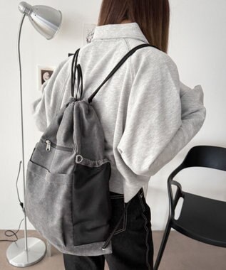 WEGO サイドメッシュポケットナップサック スミクロ