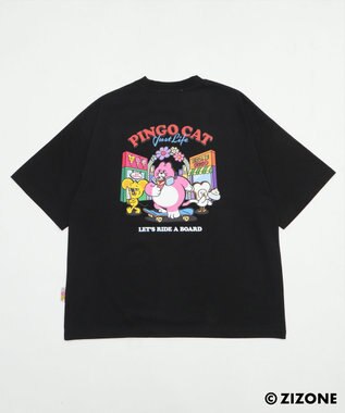 WEGO 【ユニセックス着用ITEM】別注ZIZONEグラフィックT（SS） ブラック