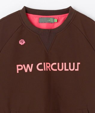 PW CIRCULUS 【3層レイヤー構造ボンディング×中綿キルティング】【WOMEN】中綿プルオーバー  ゴルフウェア レディース ダークブラウン系