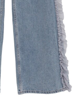 earth music&ecology サイドチュールデニムパンツ Indigo