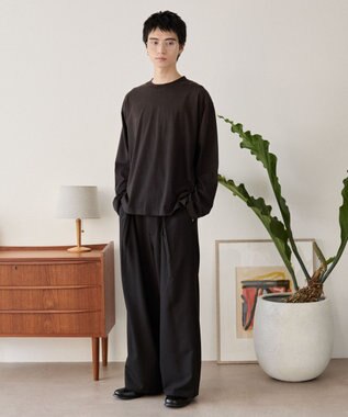 WEGO ルーズスプレーT（長袖） ブラック