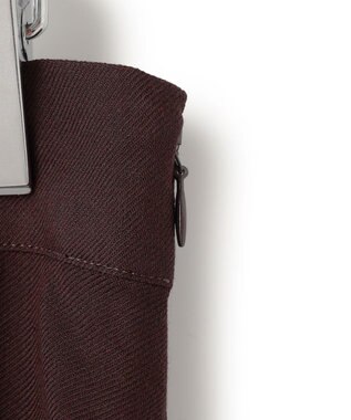 ICB L 【洗える】 シアービエラ フレアスカート ダークブラウン系