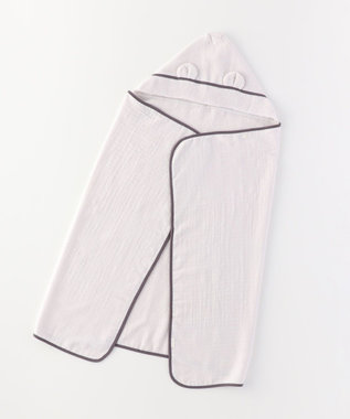 UCHINO マシュマロガーゼ&パイル　フード付バスタオル