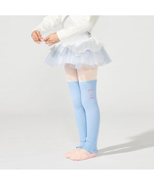 Chacott キッズ レッグウォーマー サックスブルー