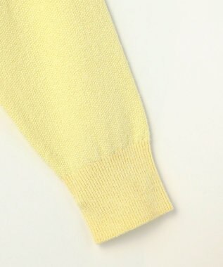 自由区 S ブークレミックスツイードニット カーディガン イエロー