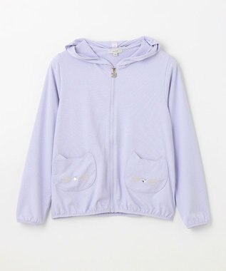 ANY KIDS サラサラ UVカット パーカー サックスブルー