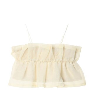 Green Parks シアーキャミビスチェ Ivory