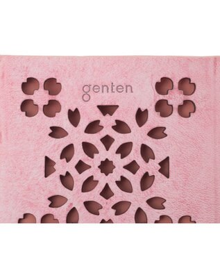 genten 【新色】フラッターカットワーク パスケース サクラピンク