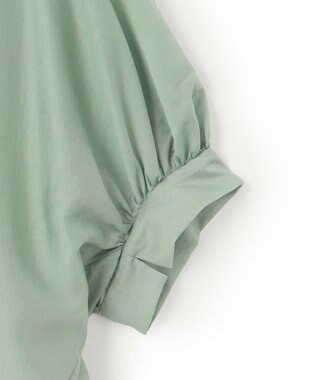 BEIGE， 【洗える】AMARYLLIS / シアーパフオーバーサイズブラウス Green