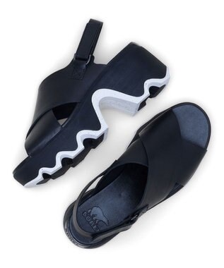 SOREL SOREL/ キネティック オーラ スリングバック /ソレル Black Sea Salt