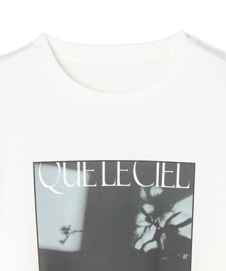 UNFILO コットンスムース グラフィック ロンＴ オフ(花)