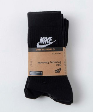 WEGO NIKE　NSW　エブリデイエッセンシャルクルーソックス ブラック
