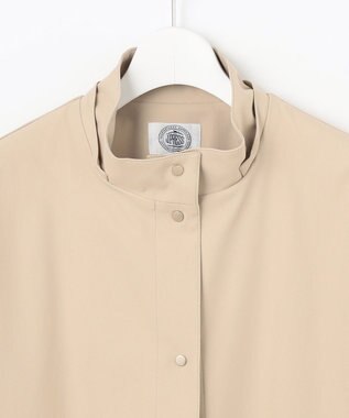 J.PRESS LADIES 【洗える・撥水】ドライツイルストレッチ フーディ アウター ベージュ系