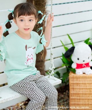 ANY KIDS 【any FAM ×サンリオキャラクターズ】ミラクルスパンコール Tシャツ ポチャッコ×ミント