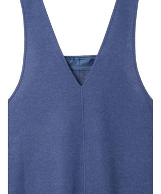 earth music&ecology 前後２ｗａｙ圧縮ニットジャンスカ Blue