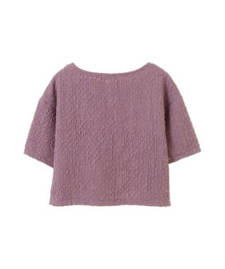 earth music&ecology ホイップ風ジャガードプルオーバー Pink