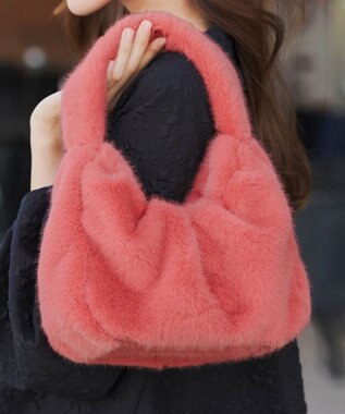 Tiaclasse 【安田美沙子さん着用】フェイクファーバック ピンク