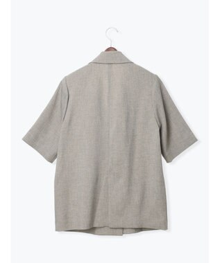 Te chichi ミックスツイルテーラードジャケット(セットアップ可)《2026 SUMMER LOOK item》 ベージュ
