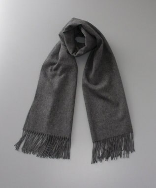 AURORA WEB限定 カシミヤ ストール（幅70cm) チャコールグレー
