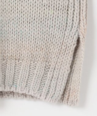 自由区 【Sサイズ有】ボタニカルダイ Vネックカーディガン ベージュ系1