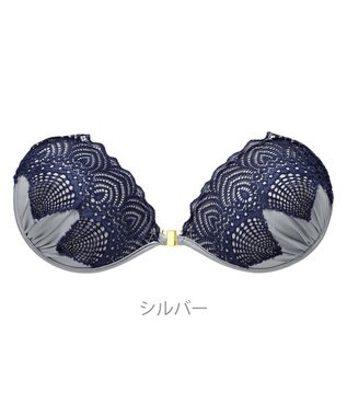 BRADELIS New York 【NuBr / ナチュラルタイプ】ヌーブラ・エアーライト シア デザインヌーブラ ストラップレス バックレス シルバー