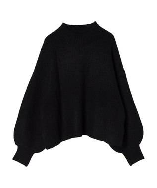 earth music&ecology ＦＬＵＦＦＹハイネックプルオーバー Black