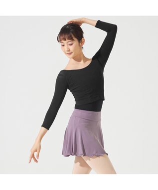 Chacott ショートスパッツ付スカート ヴァイオレット