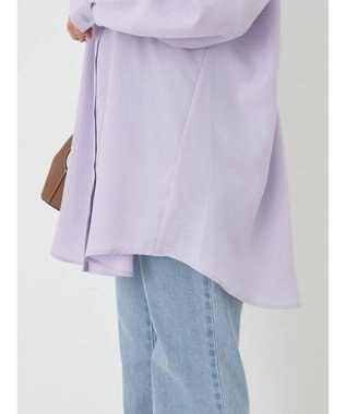 earth music&ecology バックデザインシャツ Lavender