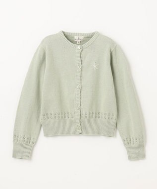 組曲 KIDS 【110-140㎝】クラシック カーディガン ミント系