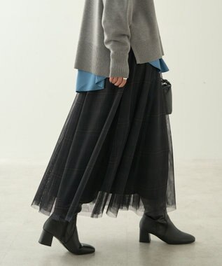 AMERICAN HOLIC チュールギャザースカート Check