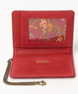 ANNA SUI セルパン 二面パスケース レッド