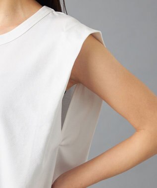 Chacott HandsomeCotton ノースリーブTシャツ ホワイト