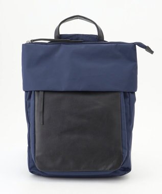 Y'SACCS ナイロン牛革リュック