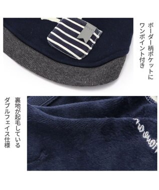 PET PARADISE 犬の服 犬 服 秋冬 パーカー 【小型犬】 お腹開き マリン 紺（ネイビー・インディゴ）